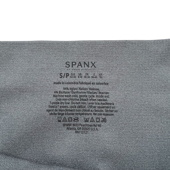 Spanx Look At Me Now Sage Camo Women’s Seamless Shape-wear Crop Leggings Small - Picture 5 of 6